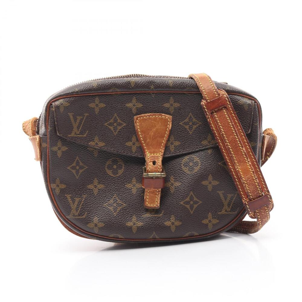 Louis Vuitton Jeune Fille Shoulder Bag Canvas Leather Monogram Brown